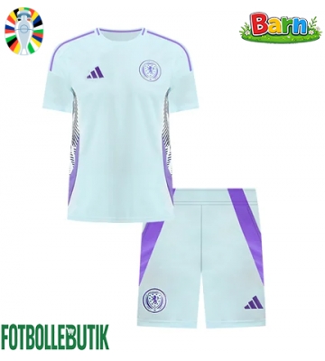 Skottland Bortaställ Barn EM 2024 Kortärmad (+ Korta byxor)